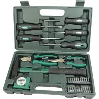 BRÜDER MANNESMANN GREEN LINE 29031 Jeu d'outils, 31 pièces, en coffret