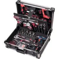 KRAFTWERK Coffret d'outils Pro-Line 264 pièces + perceuse visseuse BOSCH 1/4' 1/2' - 3949