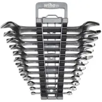 Wiha Ringratschen-Gabelschlüssel Set (11 mm, 13 mm, 15 mm, 17 mm, 19 mm, 22 mm, 23 mm, 27 mm, 28 mm, 32 mm, 7 mm, 9 mm)