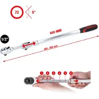 Ks Tools Cliquet réversible 914.1205 Acier au chrome-vanadium 1132g