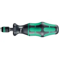 Wera Série 7400 Kraftform Tournevis dynamométrique préréglé et réglable (0,1-1,5 Nm) avec mandrin à serrage rapide Rapidaptor, taille de manche 89 mm, 7452 x 0,9 Nm x 0,9-1,5 Nm
