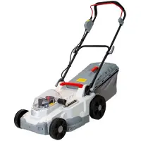 Ikra Tondeuse à gazon sans fil ICM 2/2037 | 2x20V | Largeur de coupe 37 cm | 5 hauteurs de coupe | Bac de ramassage 40 l | Avec kit mulching, 2 batteries 2,0 Ah et double chargeur rapide