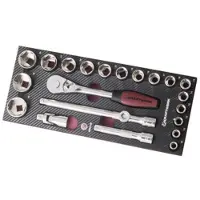 KRAFTWERK Coquille de douilles 1/2' EVA3 22 pièces - 4903-03