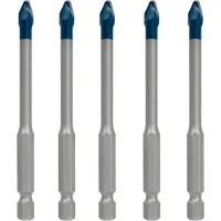 Bosch Expert Hex-9 Hardceramic 6 Mm Ceramic Drill Bit 5 Units Argenté