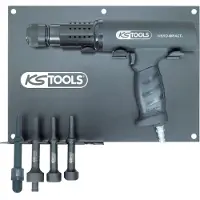 Ks Tools Vibro-Impact Jeu de marteaux burineurs pneumatiques, 6 pièces