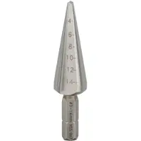 Bosch 2608597522 - Fraise progressive, queue six pans 3-14, 60 mm, 1/4"