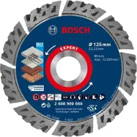 Bosch Disque à tronçonner diamanté multi matériaux Expert 125 mm - 2608900660