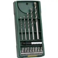 Bosch Mini X-line Multi-material Drill 14 Pieces Argenté