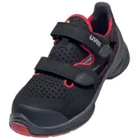 Uvex sandales 1 G2 S1P noir, rouge largeur 11 Gr. 42