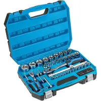 Högert Kit d'outils 89 douilles, cliquets, clés à molette, embouts