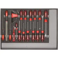 Gedore red R22350002 Jeu d'outils tournevis + limes module CT 26 pièces, 3301683