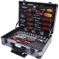 Ks Tools 1/4 +1/2 Universal Tool-set 911.0630 130 Pieces Argenté