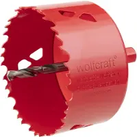 Wolfcraft 5476000 Bimetal Hole Saw 83 Mm Rouge