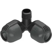 Gardena L-Joint 25 mm x 3/4" filetage mâle, raccord d'arrosage d'angle, 2783-20