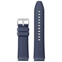 Xiaomi Bracelet Watch S1 (cuir), bleu (Acier inoxydable, Vélin), Sangles de montre, Bleu