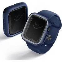Uniq Coque Moduo avec lunette pour Apple Watch - 44 / 45 mm - Marine (Blue/Grey)
