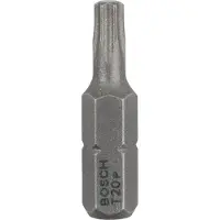 Bosch Lot de 3 embouts de vissage Extra-dur Torx T20 à queue 6 pans mâle 1/4 pouces Longueur 25mm 2607001611