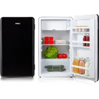 Primo PR151RKZ Réfrigérateur de table - capacité 93 litres - noir - Réfrigérateur indépendant de table - Réfrigérateur rétro
