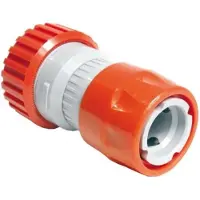 Wovar Raccord de tuyau avec arrêt d'eau - Arroseur pour tuyau de jardin, diamètre 3/4 de pouce - Vendu à l'unité