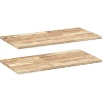 vidaXL Étagères flottantes 2 pcs 100x40x2 cm acacia massif non traité