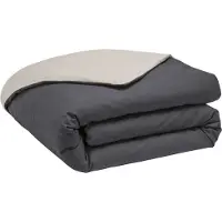 Origin Housse De Couette Bicolore En Bambou Bicolore 240 X 220