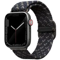 Uniq Aspen Designer Edition Bracelet Tressé Apple Watch Series 1 á 10 / SE / Ultra (2) (44/45/46/49 mm) - Obsidian Blue