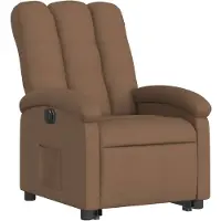 vidaXL Fauteuil relax releveur électrique brun Tissu
