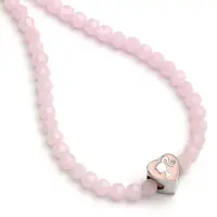Ginza.se BARBIE - Collier de Perles Rose - Silhouette, (Alliage de zinc)