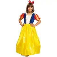 MOM Snow White Girl Costume Jaune 7-9 Years Enfants