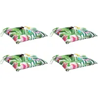 vidaXL Coussins de chaise lot de 4 multicolore 50x50x7 cm tissu oxford