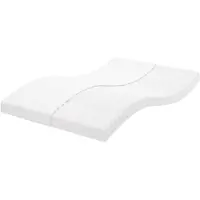 vidaXL Matelas en mousse blanc 140x200 cm 7 zones dureté 20 ILD
