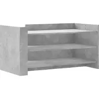 vidaXL Table basse gris béton 100x50x50 cm Bois composite