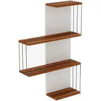Kalune Design Etagère murale Kalune Design, 100% mélaminé, 64x96x19cm, blanc pin
