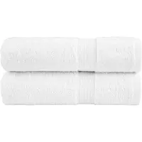 vidaXL Essuie-mains de qualité supérieure SOLUND 2 pcs blanc 600 g/m²