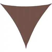 vidaXL Voile de parasol tissu oxford triangulaire 4,5x4,5x4,5 m marron