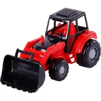 Cavallino Tracteur excavateur Junior rouge