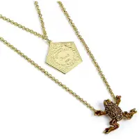 Carat Shop Harry Potter collier argent Chocolate frog (Argent sterling), (Argent Sterling, Cristallin, Émail)