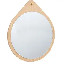 Hubsch Miroir mural autour du chêne - naturel