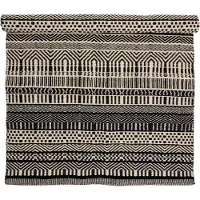 Bloomingville Tapis Joob laine - noir