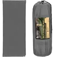 Springos Matelas Auto-Gonflant Pour Une Personne 1 Valve 50 X 180 Cm Matelas De Trekking Avec Sac De Transport