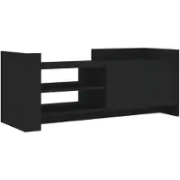 vidaXL Armoire TV noire 100x35x40 cm Bois composite