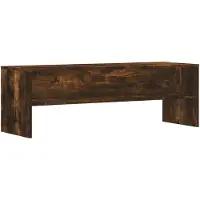 vidaXL Armoire TV chêne fumé 120x40x40 cm Bois composite