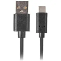 Lanberg câble usb 2.0 mâle/usb c mâle charge rapide 3.0 0.5m noir