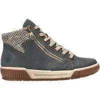 Rieker Bottines à lacets crème / bleu fumé / noir
