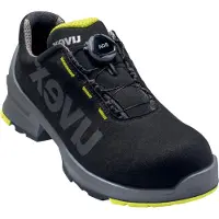 Uvex 1 Chaussures basses de sécurité S2 noir-jaune, chaussures de travail pour femmes & hommes, résistantes à l'eau, respirantes, semelle ESD Taille:EU 46