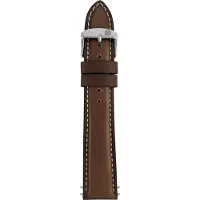 Iron Annie Bracelet en cuir Zeppelin brun foncé de 20 mm (20 mm), Sangles de montre, Marron