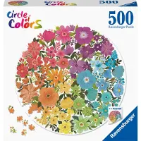 Ravensburger Circle of Colors Puzzels - Flowers, 500st.