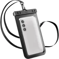 3MK Hydro Case Uniwersalne Etui Wodoodporne do 7 (Universel), Coque pour téléphone portable, Noir, Transparent