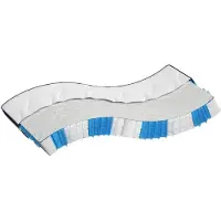 vidaXL Matelas à ressorts ensachés de fermeté moyenne 140x190 cm