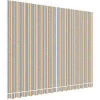 vidaXL Toile de store Multicolore Rayé 4x3 m